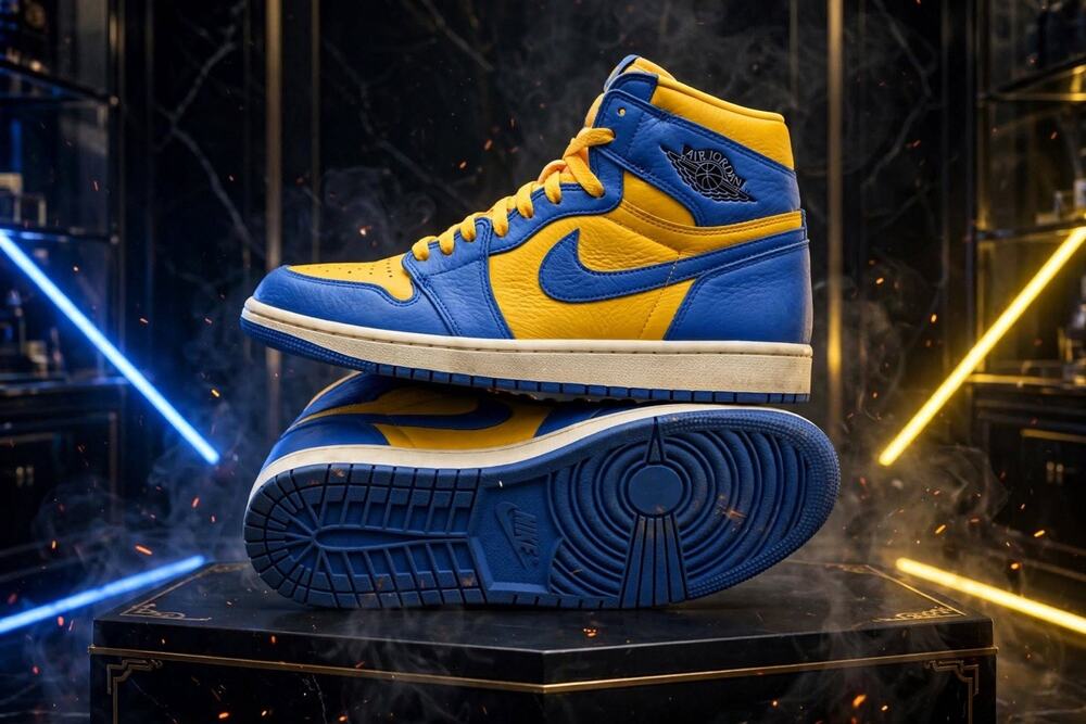 Size 9.5W - Jordan 1 Retro High OG Reverse Laney FD2596-700 Varsity Maize